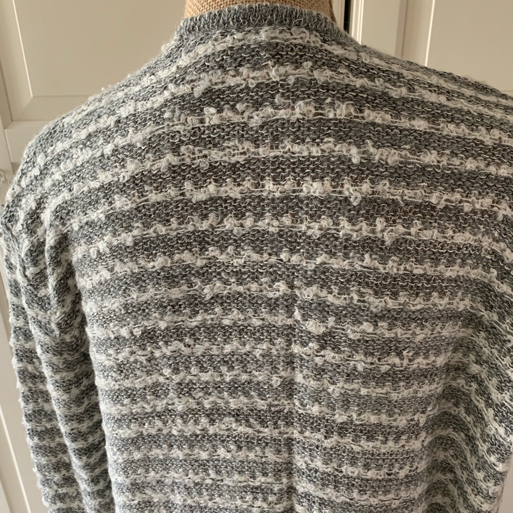 FREE PEOPLE “SMILE LIKE YOU MEAN IT”STRIPED SWEATER CARDIGAN DUSTER” Size S - Picture 2 of 5